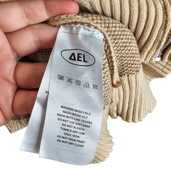 Aelfric Eden Knit Kitschy Speed Racing Zip Up Cardigan Jacket Size Large - Picture 5 of 7